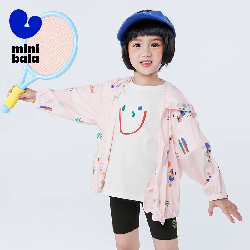 Mini Bala Casual Wear Kids 2024 New Summer Portable Sun Protection Cool-Feeling Anti-UV Jacket image 5