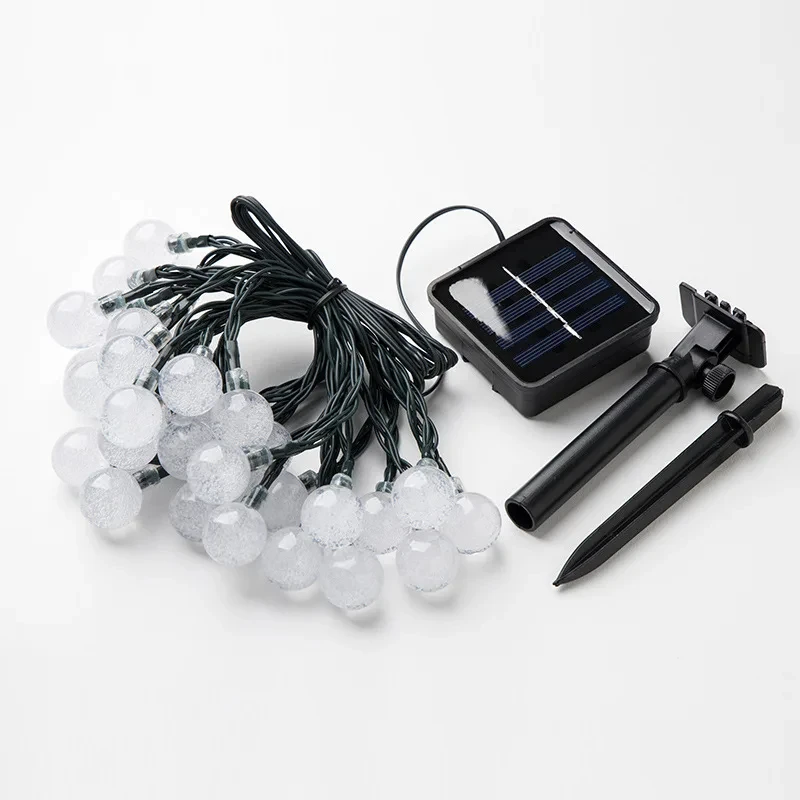 Imagem -03 - Impermeável Solar Powered String Luz Caminho Jardim Quintal Decor Lamp ao ar Livre 30 Leds