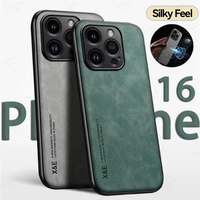 Luxury Leather Case For iPhone 16 15 14 11 13 12 Pro Max Mini XR 16e 15 14 16 Plus Shockproof Cover For iPhone XS Max X Funda
