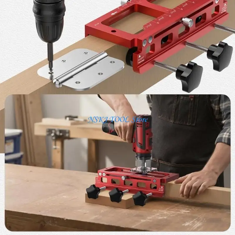L8RC Door Hinge Router Template, Door Clamps, Door Mortise, Door Mounting