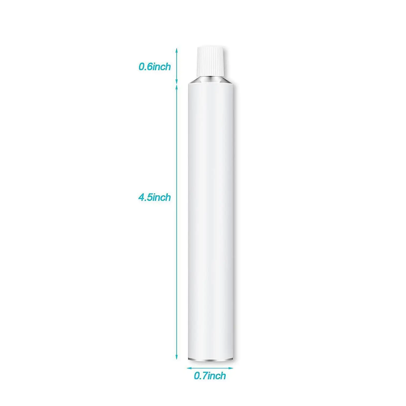 24Pcs 20ml Sample Packing Bottles Jars Refillable Empty Aluminum Paint Tubes Set Making Paint for Acrylics Gouaches Watercolors