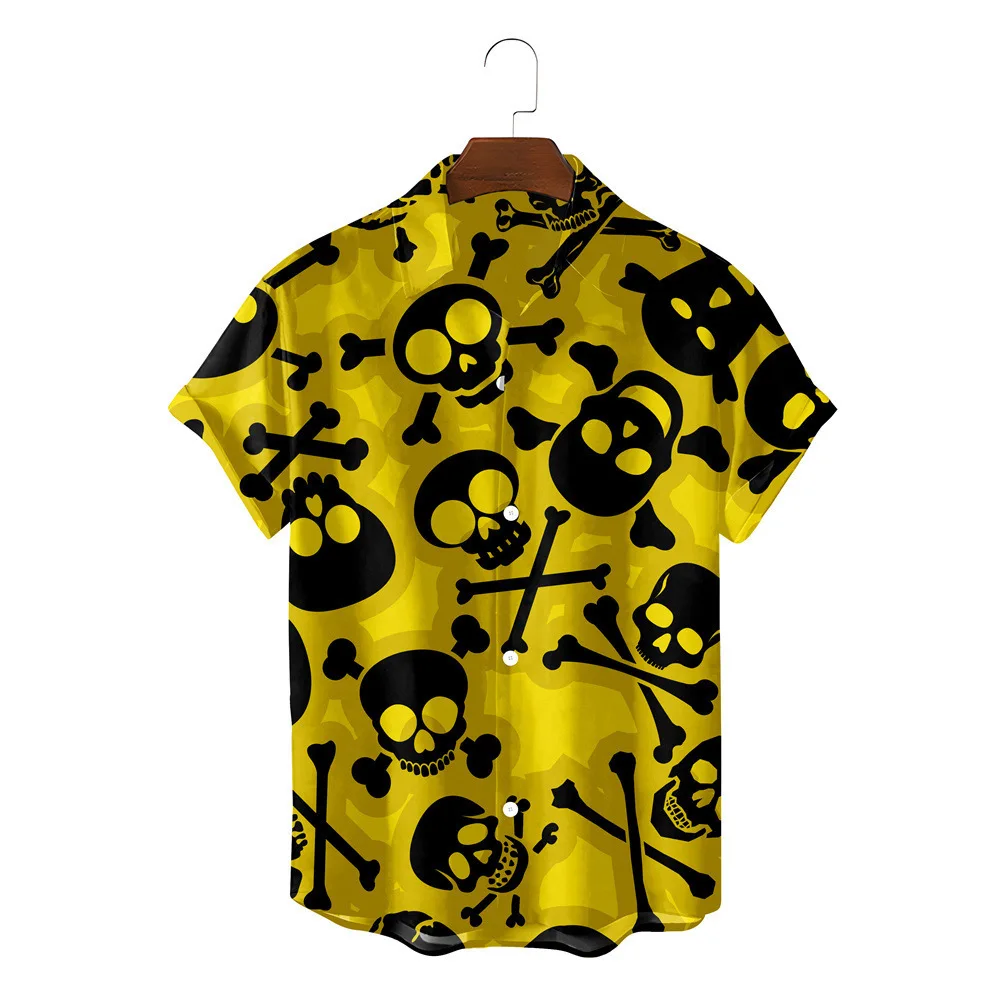 Summer short-sleeved Shirt 2024 New Fashion Cool Printed Beach Casual Hawaiian Vacation Trend men\'s Cardigan Top Breathable