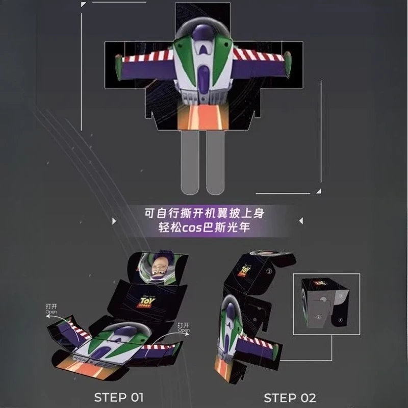 15W Fast Charging Buzz Lightyear Wireless Charger Ornament Anime Character Movable Figure Desktop Decorative Light Toy Gift