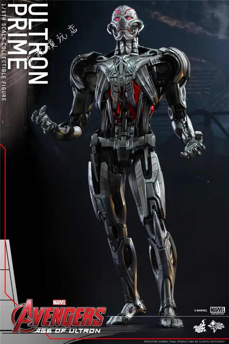 Marvel Ht Genuine  Avengers 2 Mms284 1/6 Ultron Movable Figures Model Anime Peripheral Collect Decoration Toy Birthday Gift