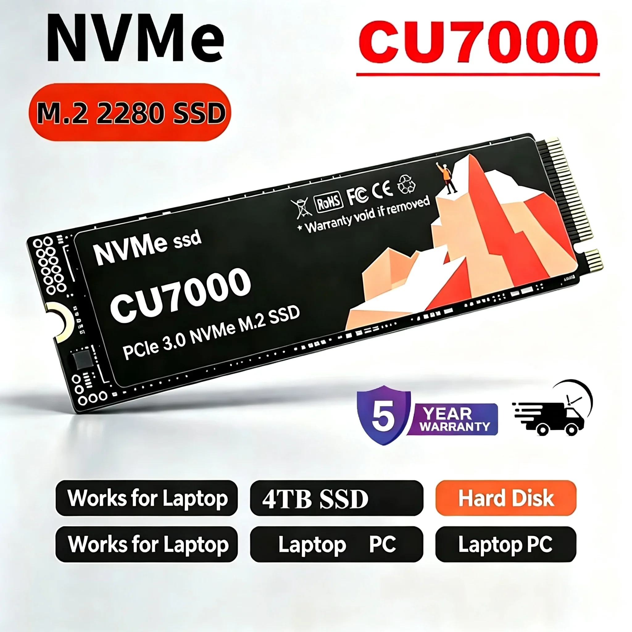 CU7000 CU7000 SSD M.2 NVMe Internal Solid State Drive 500GB 1TB 2TB 4TB High Speed PCle 3.0 Drive Works for Laptop PC Hard Disk - Aliexpress Deal