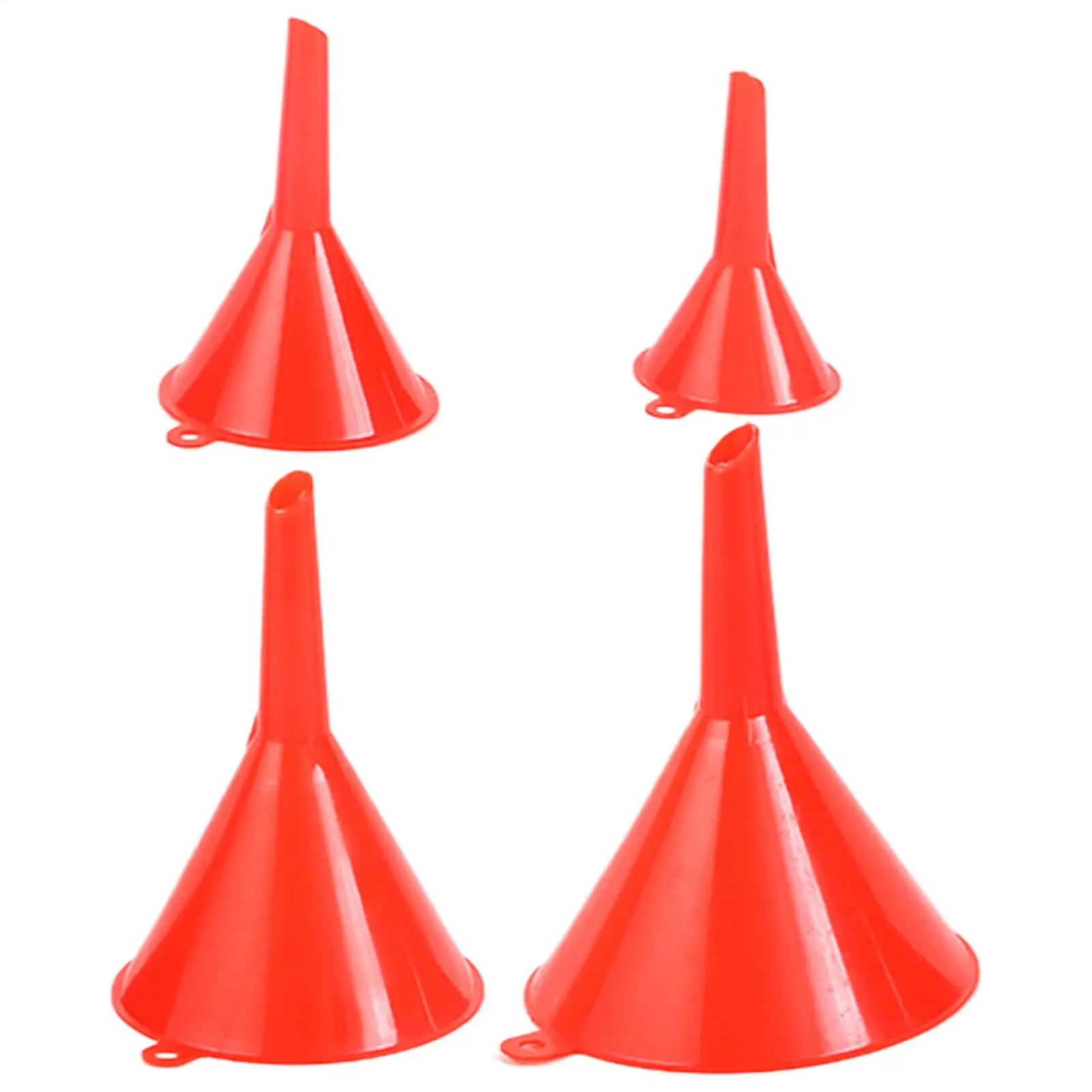 4Pcs/set Kitchen Funnel Set For Automotives Wide Mouth Bottle Funnel Household Refueling Funnel Mini Portable Oil Pot Funnels