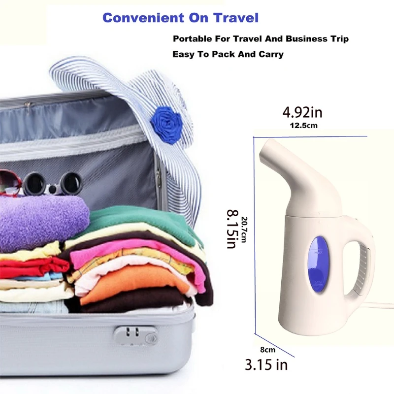 Vaporizador tela portátil con potente 850W, viaje en casa para ropa, envío directo