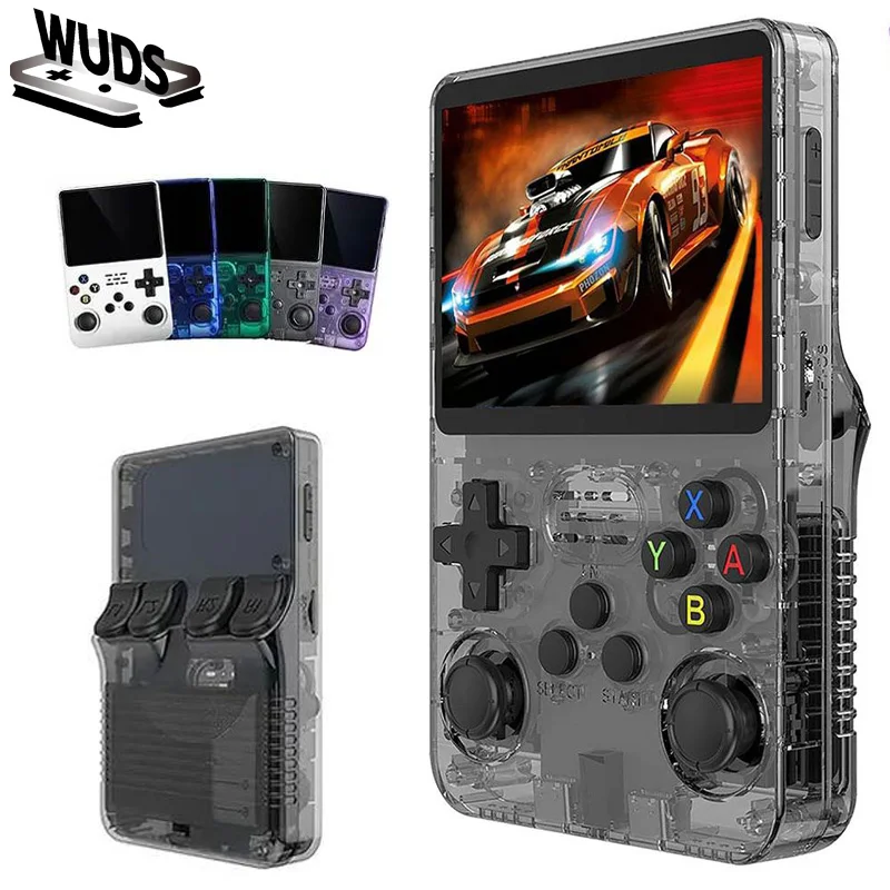 WUDS NEW R36S Retro Handheld Game Console Linux System 3.5 Inch IPS Screen Portable Pocket Video Player Gift for Kids