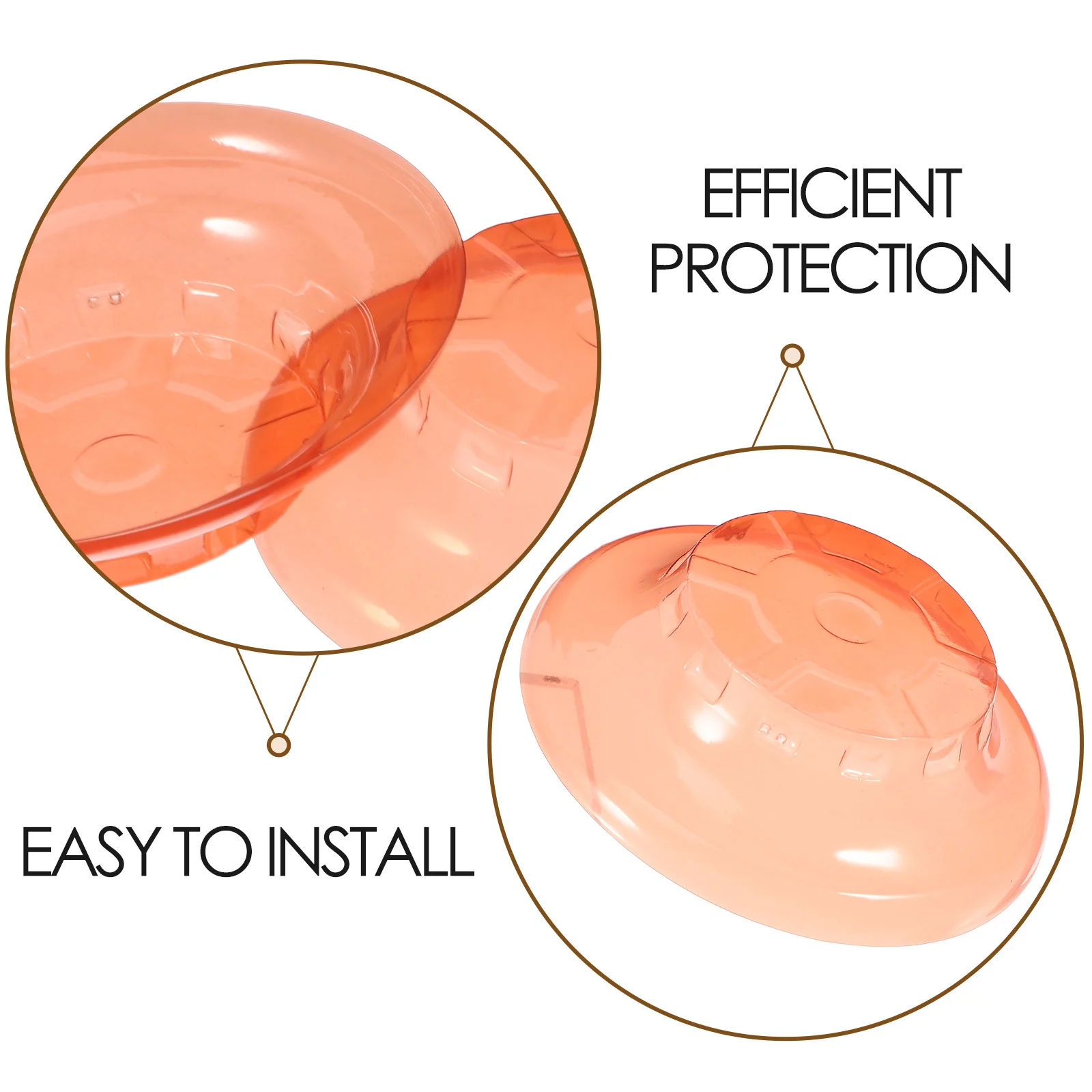 2Pcs Smoke Cover Protective Guard Reusable Durable Plastic Shield for Cooking Construction Office