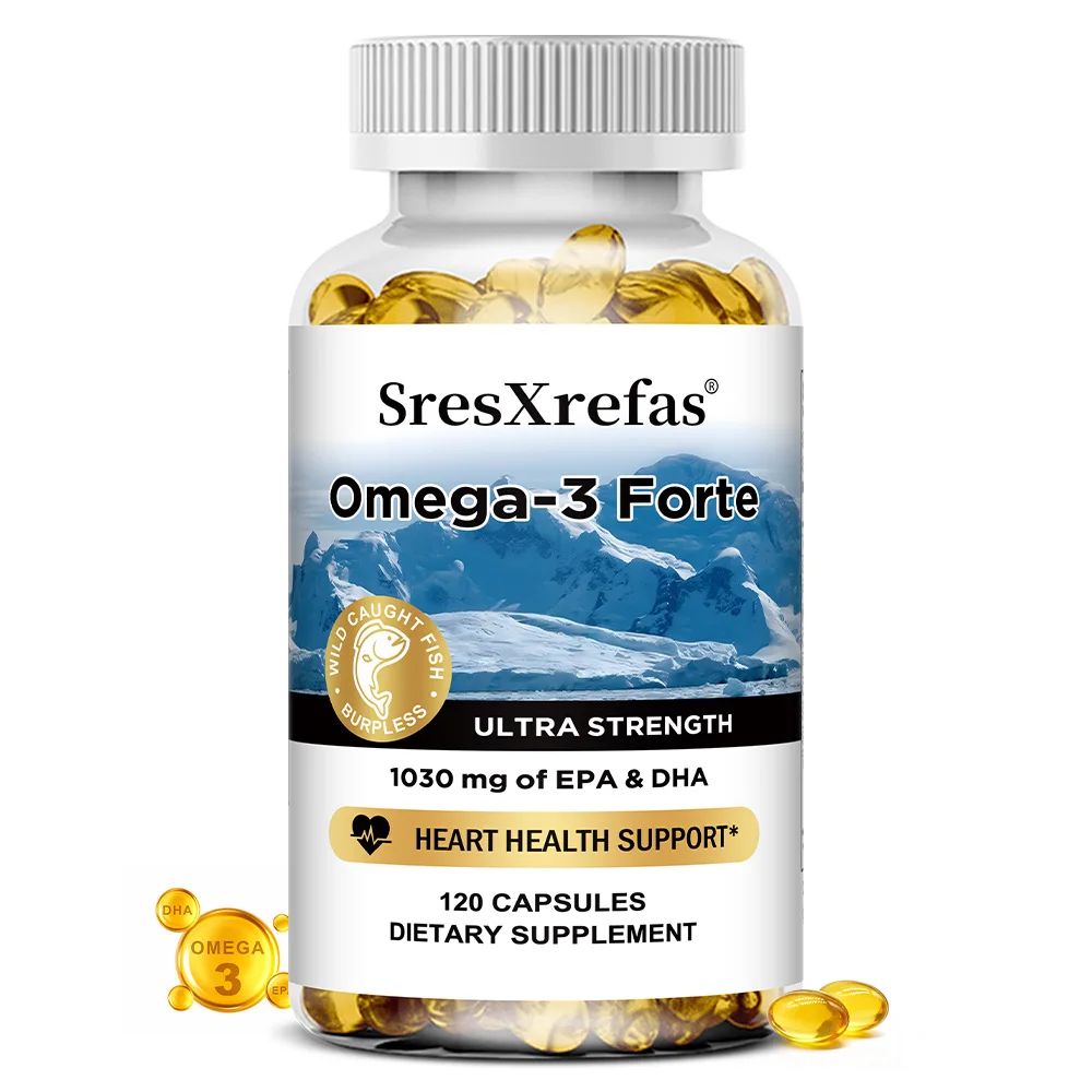 

Тройная дозировка Омега-3 рыбьего жира - для здоровья мозга и сердца, комфорта суставов, снятия стресса, улучшения интеллекта