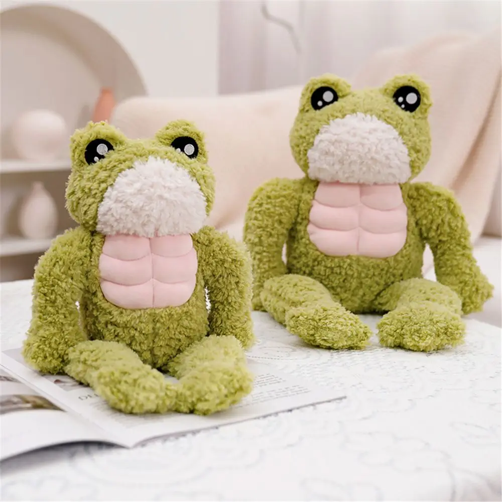 Sofa Cushion Plush Pillow Accompany Toy Soft Toy Room Decoration Frog Stuffed Toy Frog Plush Doll Muscle Frog Doll Plush Toys