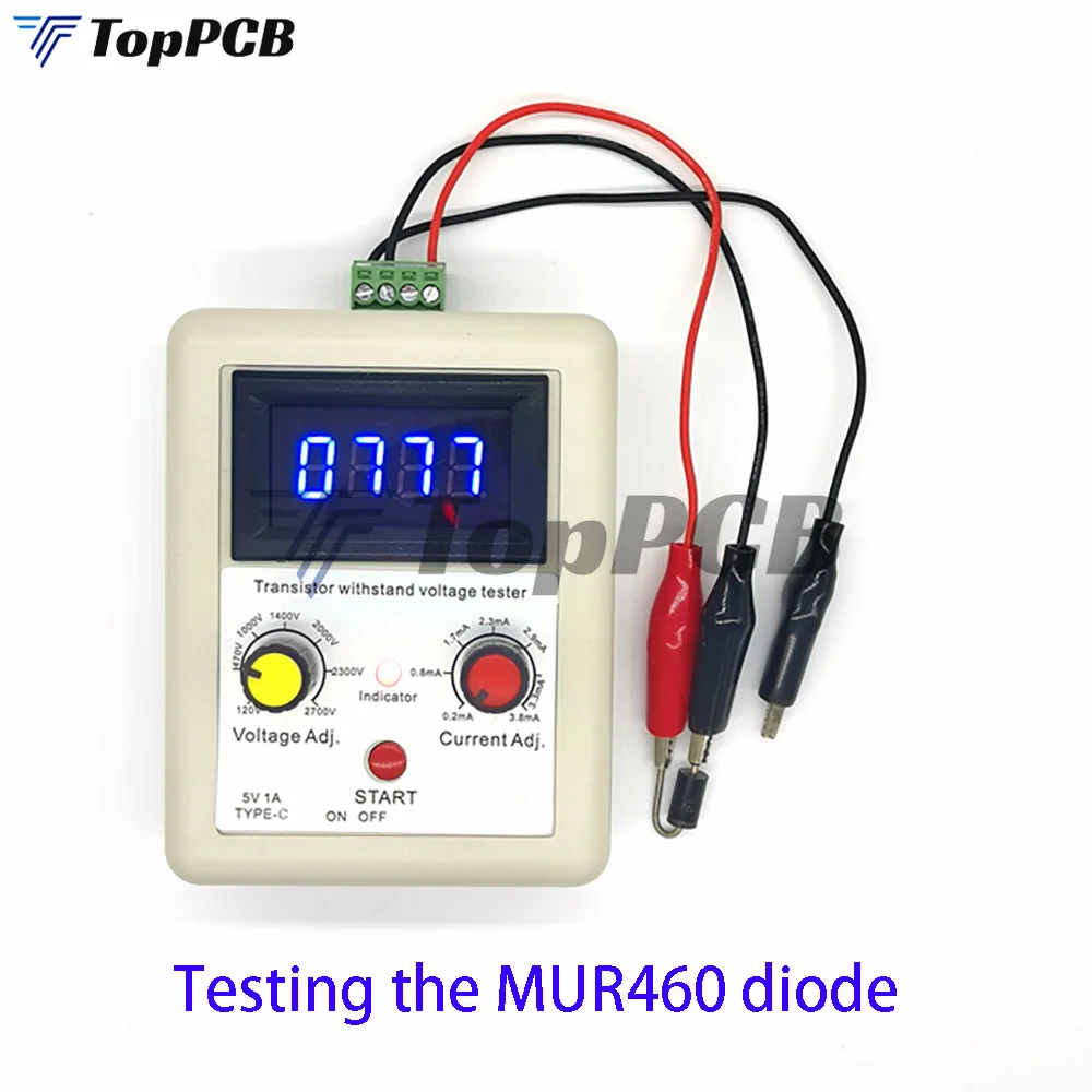 110V-2600V IGBT Tester napięcia Dioda MOS Trioda Cyfrowy woltomierz Narzędzie testujące Tester napięcia wytrzymuje tranzystor