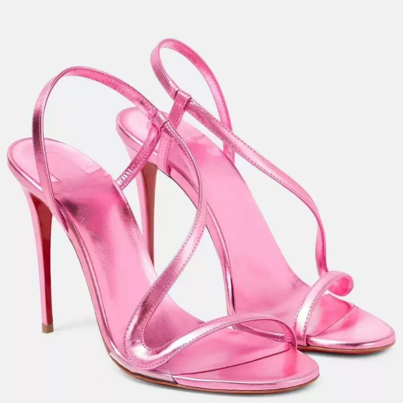 Summer New Serpentine Wrap-around Stiletto High Heel Sexy Outer Fashion Women's Sandals