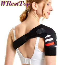 Unisex Adjustable Shoulder Brace Care Single Shoulder Support Bandage Protection Back Brace Guard Strap for Women Men Gym Sports