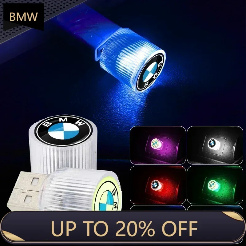 2025 For BMW Car Mini USB LED Ambient Light Plug Decorative Atmosphere Lamp For BMW Series i3 i4 G07 G06 G05 G02 G01 F48 F39 G42