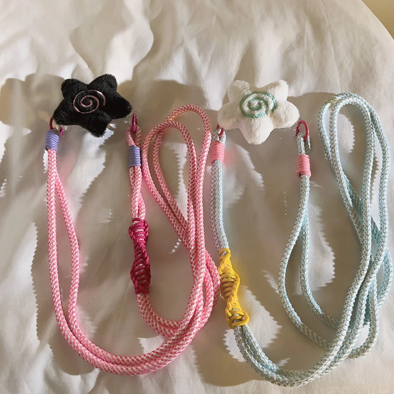 

Trendy 3D Star Clip-On Crossbody Lanyard - Long Shoulder Strap for Phone Cases, Anti-Lost Girly Stylish Accessory