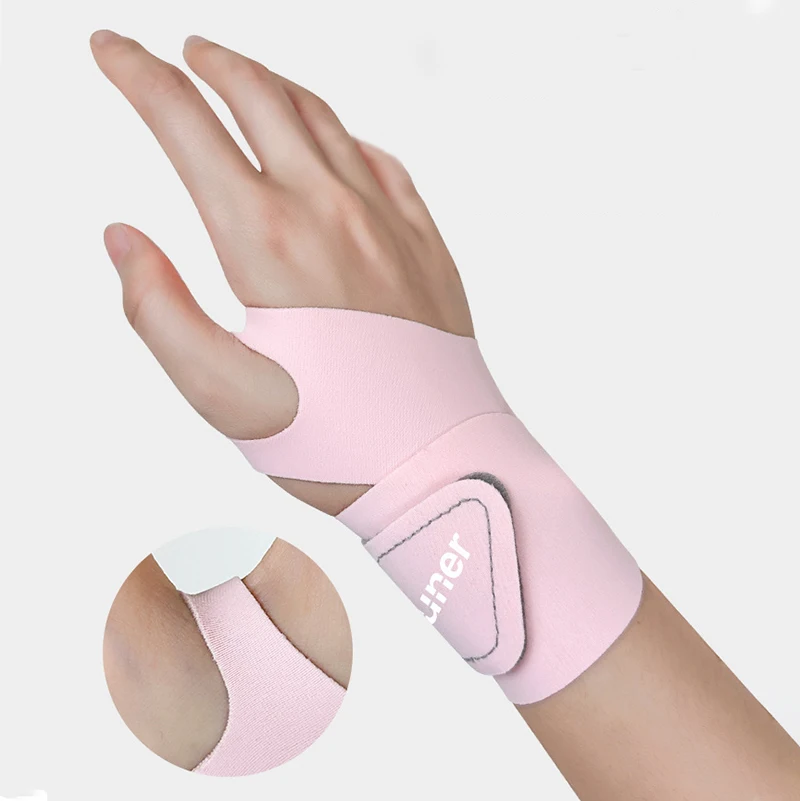 1 Pc Adjustable Thin Fixed Spandex Sport Wrist Guard Sprain Wrist Brace Tendonitis With Fastener Tape Wristband Joint Brace