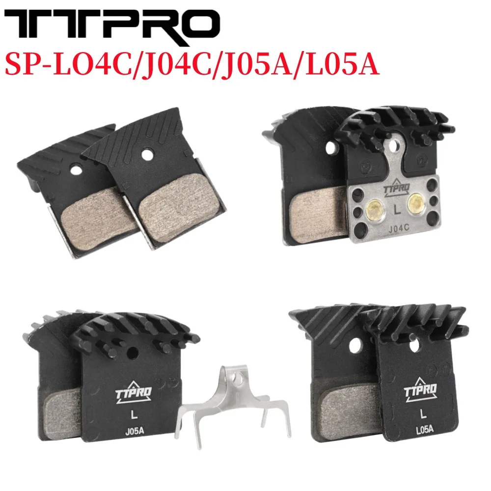 TTPRO L04C L05A J04C J05A Resin Brake Pads MTB Bike Disc Brake Pad for SHIMANO DEORE XT SLX XTR M9000 M675 R7070 RS805 RX810