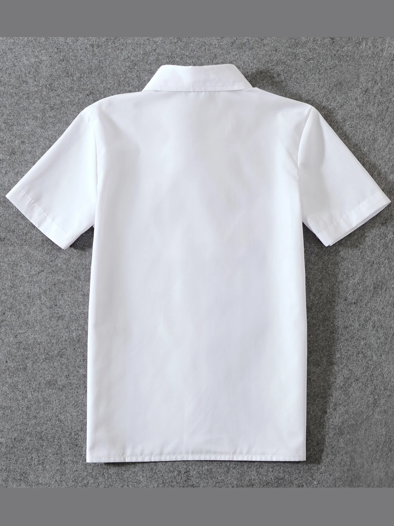4pcs/set Boys\' short Suit Set With short Shirt , short Pants Tie And Straps School Uniforms