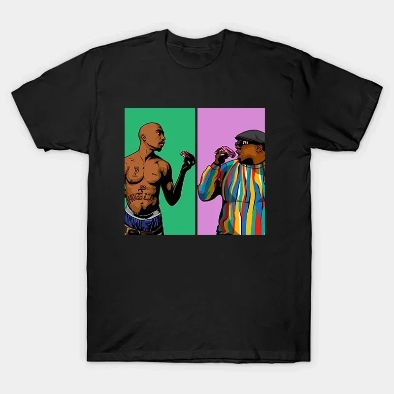 

Rapper Tupac Eminem T-Shirt Men Vintage 90s Wear Summer Clothes Slim Shady Clothing Top Casual Tees Hip Hop Harajuku Male Tshirt