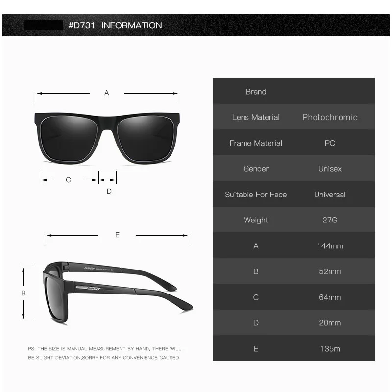 Trendy Sports Square Photochromic Myopia Glasses Men Designer Prescription Optical Eyewear Outdoor Color Changing Glasses