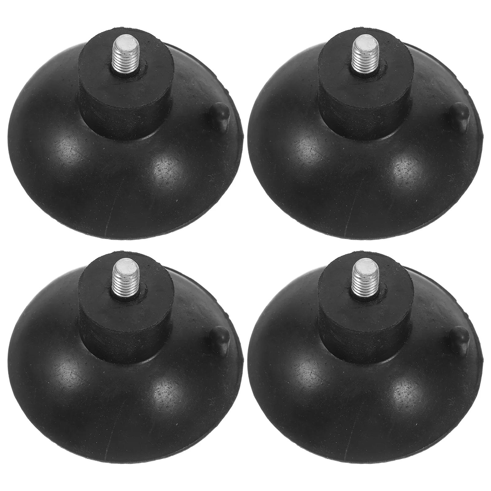 4pcs Threaded Rubber Feet Heavy Duty Screw On Anti-Vibration Pads For Furniture Leveling, Adjustable Floor Protectors For Table