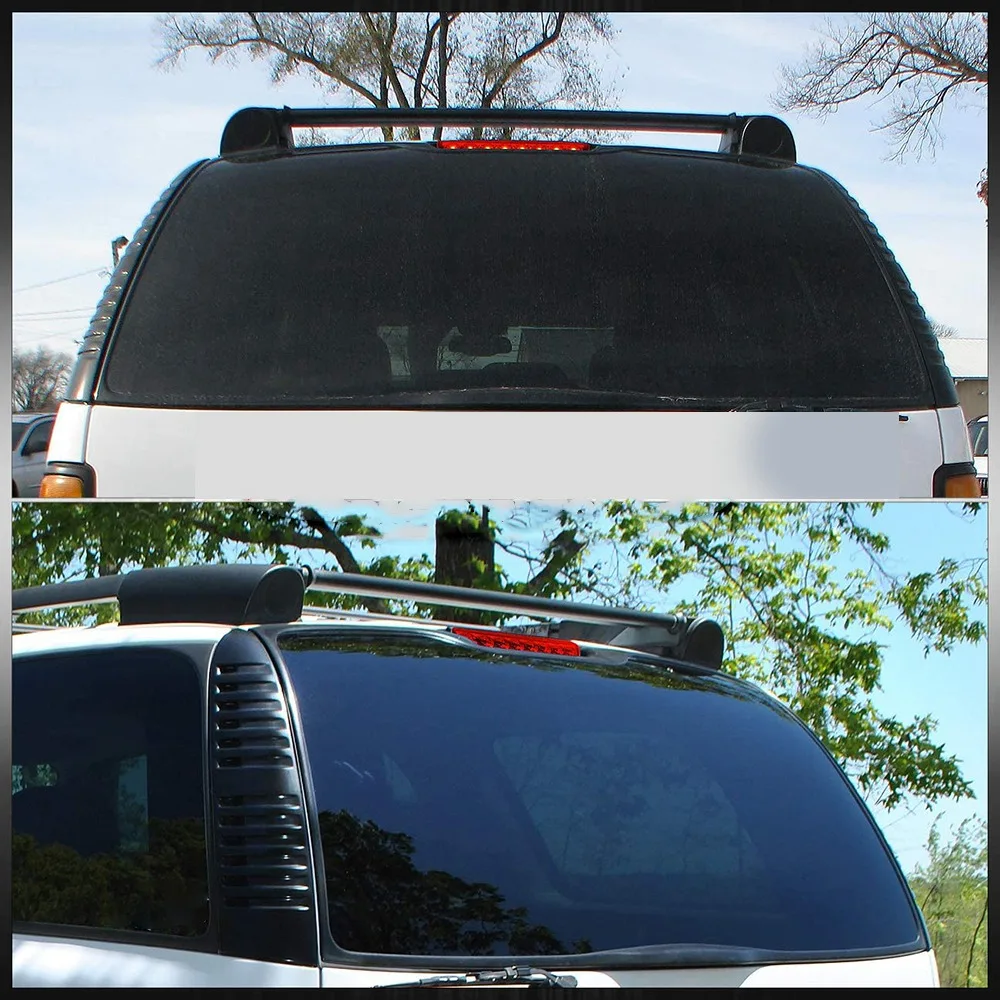 Terza luce freno LED Stop Lampada posteriore Luce freno a montaggio alto per Chevy Suburban 1500 2500 Tahoe GMC Yukon 2000-2006 Nero