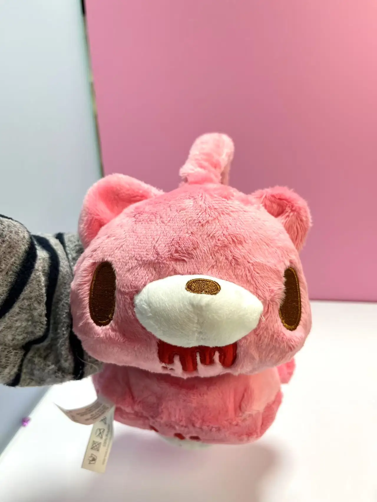 غطاء للأذنين من القطيفة على شكل دب لطيف، غطاء للأذنين شتوي دافئ على الطراز القوطي الحلو، تدفئة الأذن من الصوف الناعم مع نمط كرتوني، هدية باردة عصرية #4