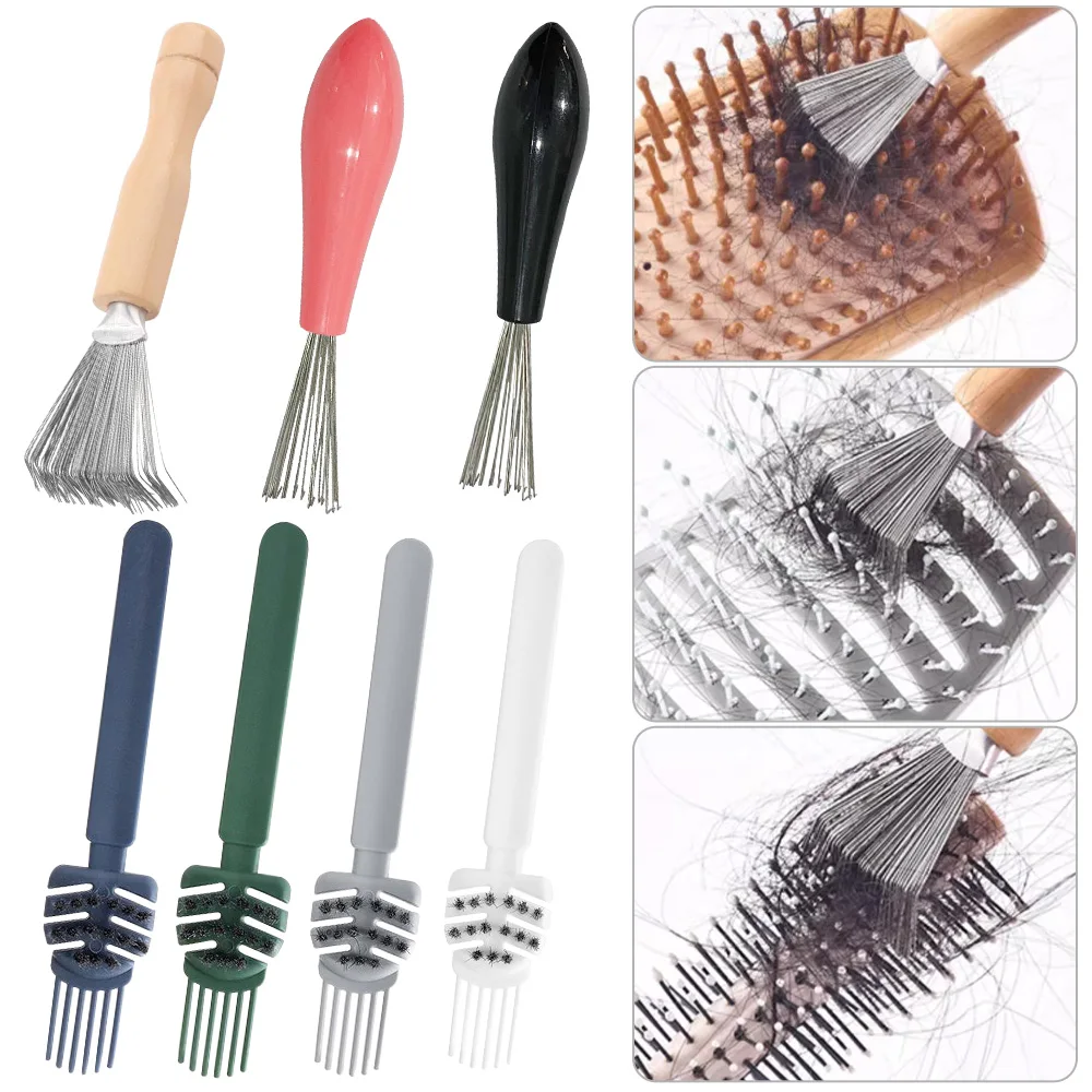 Comb Cleaner Air Cushion Comb Cleaning Brush 2-In-1 Hair Comb To Remove Hair Embedded Comb Cleaner Tool Household Cleaning Tools