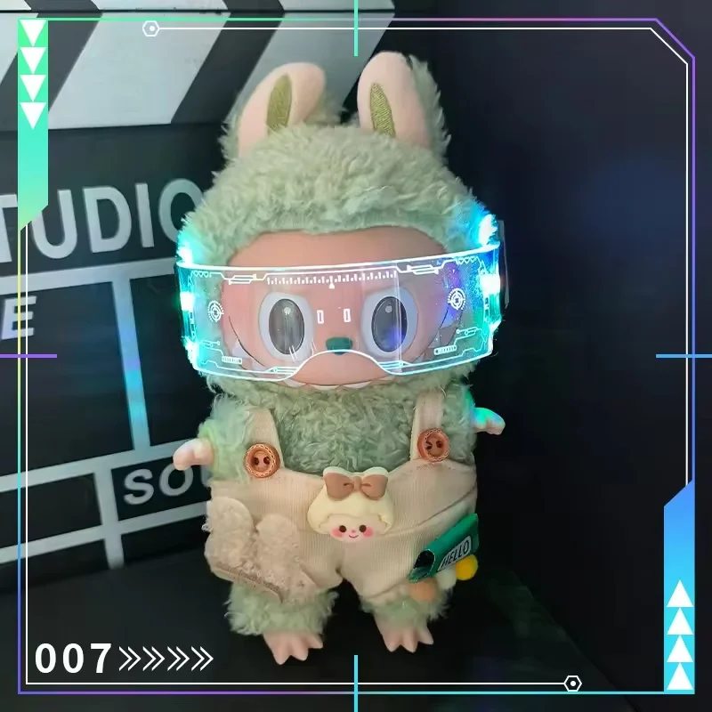 نظارات لافوفو إكسسوارات دمي إكسسوارات دمي نظارات تكنولوجيا المستقبل المضيئة الرائعة طبعة صغيرة دمية وسيم للقماش