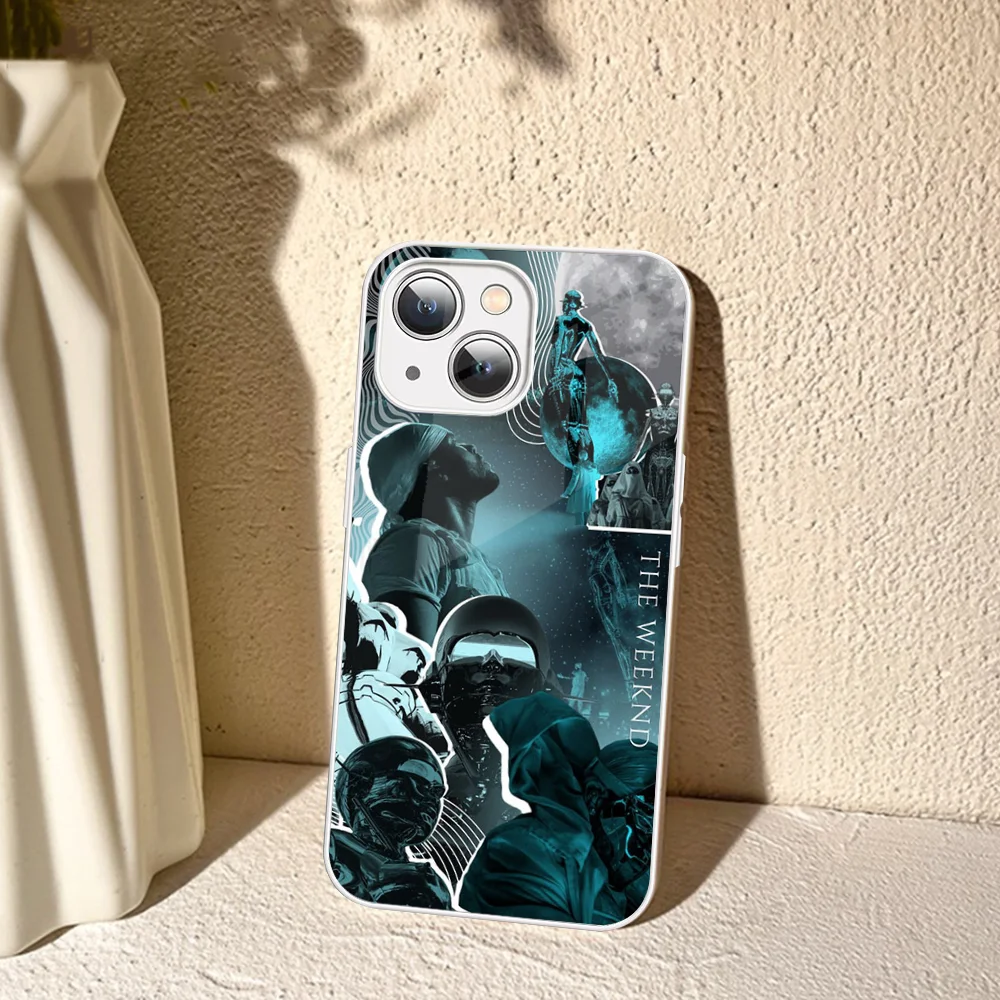 Singer The W-Weeknd Phone Case Tempered Glass For Iphone 14 13 12 11 Pro Mini XS MAX 14Plus X XS XR Cover