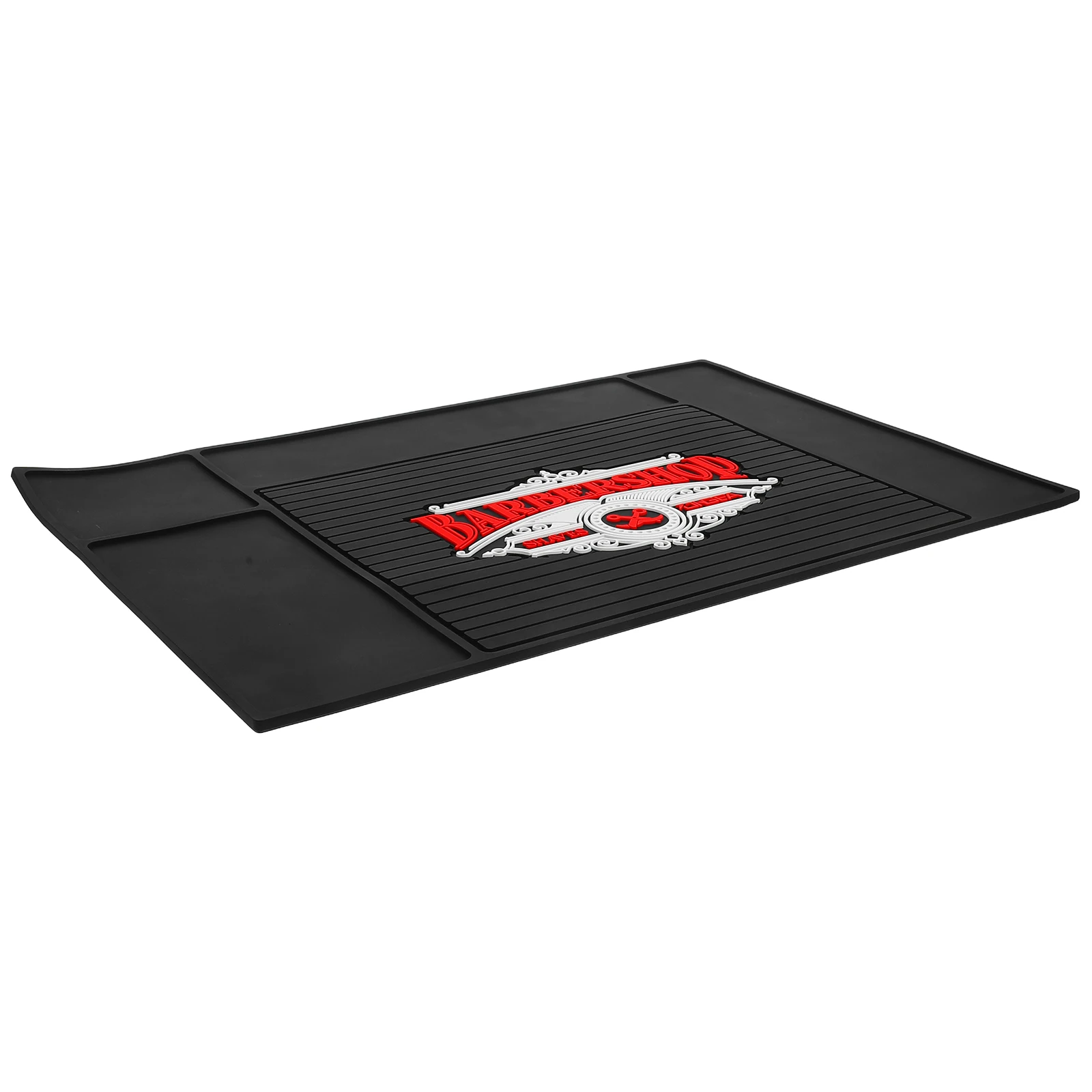 

1pc Hairdressing Tool Pad Black Color Non Slip Mat Heat Resistant Storage Cushion Suitable for Home Salon Anti Skid for Scissors