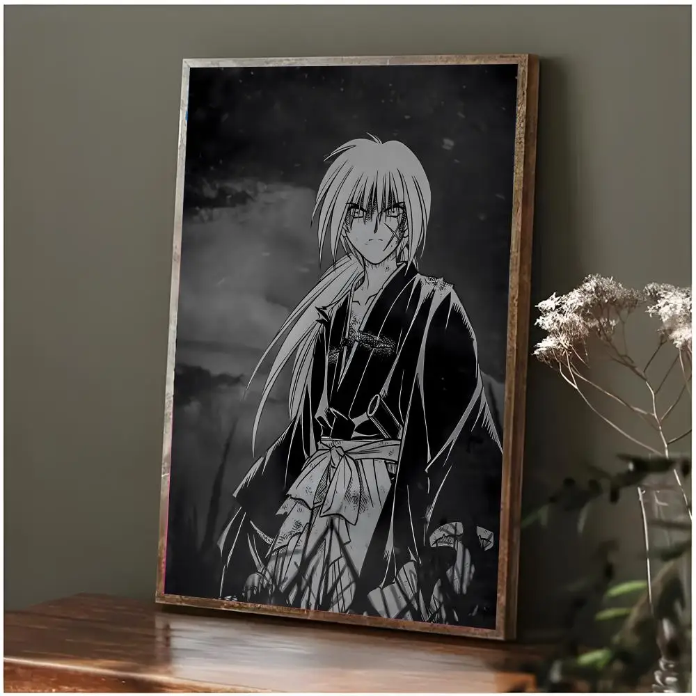 anime historical R-Rurouni Kenshin Poster Modern Wall Art Bedroom Living Room Print Unframed