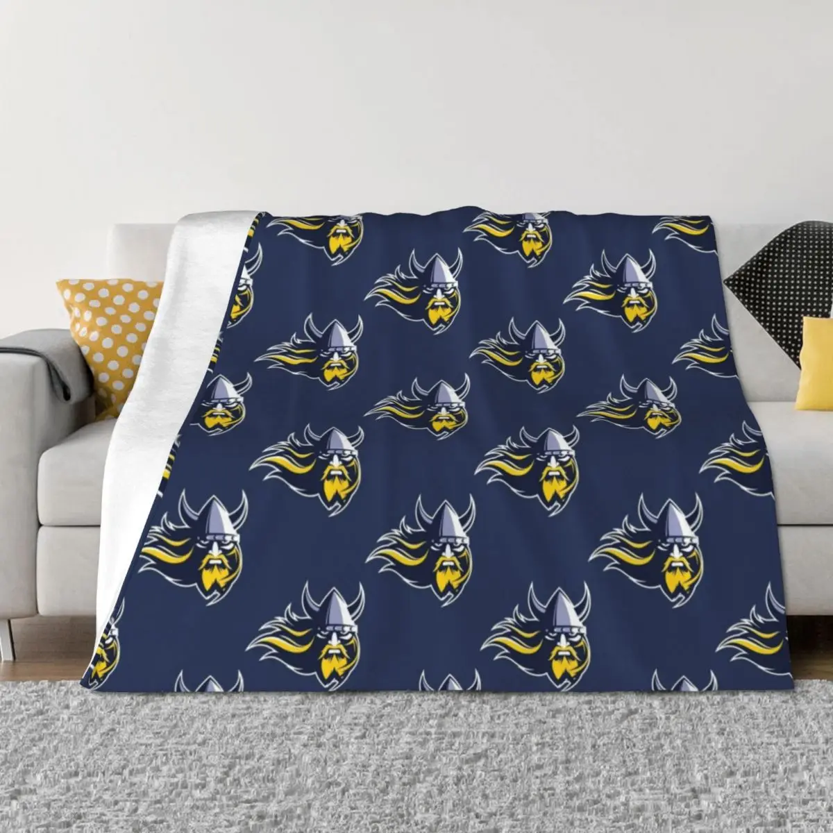 

Augustana (SD) Vikings Throw Blanket Beach Decorative Throw Bed Thins Blankets