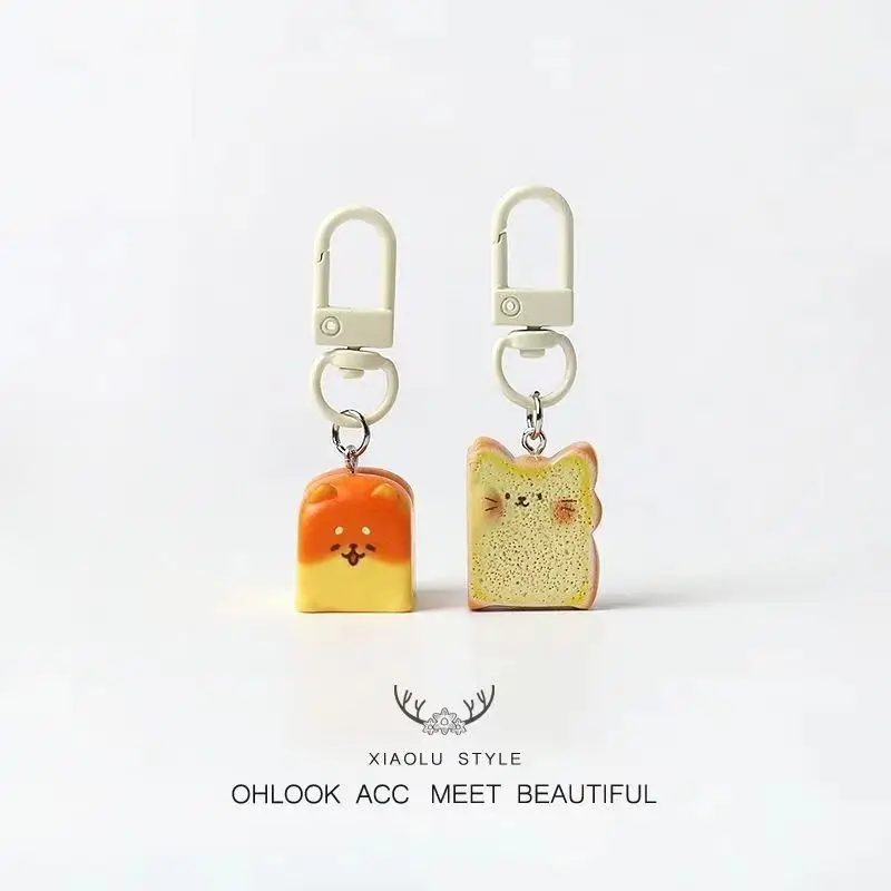 Chikawas Dessert Bread Key Chain Pendant Hachiware usagi うさぎ Funny Foodie Backpack Pendant Creative Personalized Accessories - Image 6