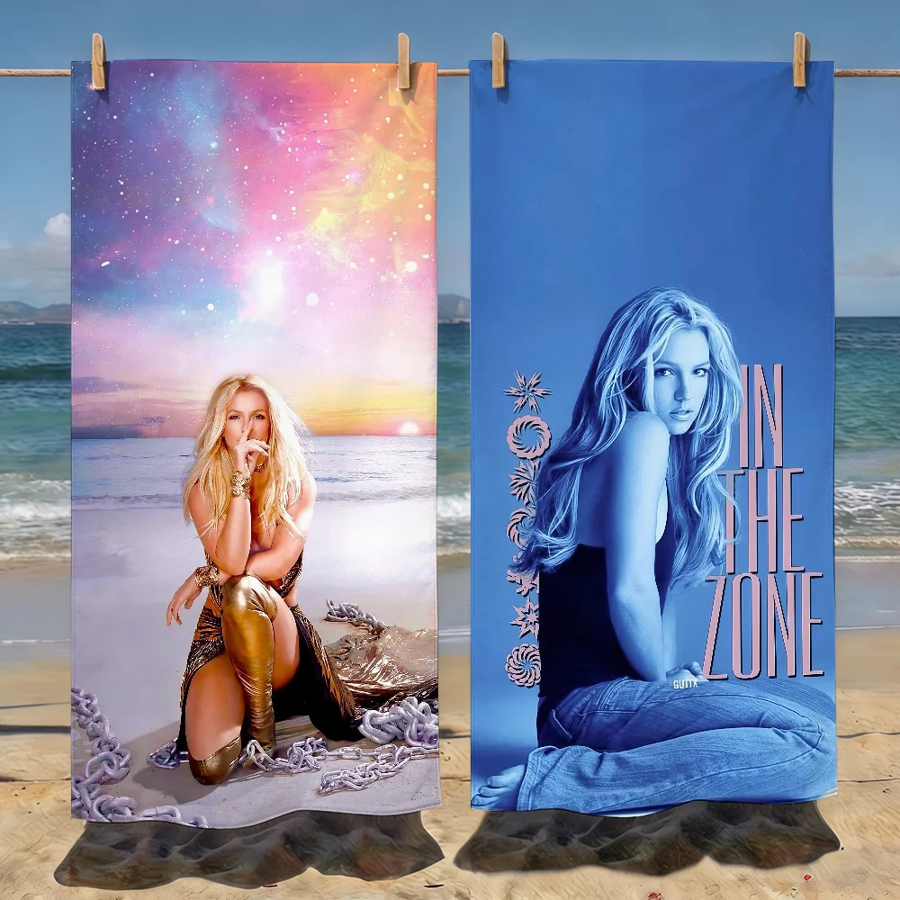 Singer B-Britney S-Spears Towel Soft Pool Gift For Travel Gym Shower Camping Quick Dry Sports Beach Towels