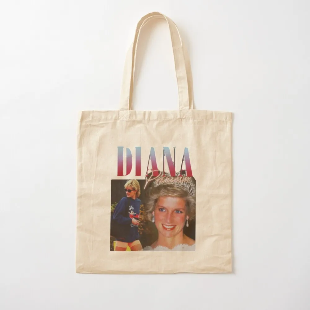 

PRINCESS DIANA Rap Hip Hop Princess Diana 90s Retro Vintage Tote Bag reusable shopping bags eco bag folding tote bag screen