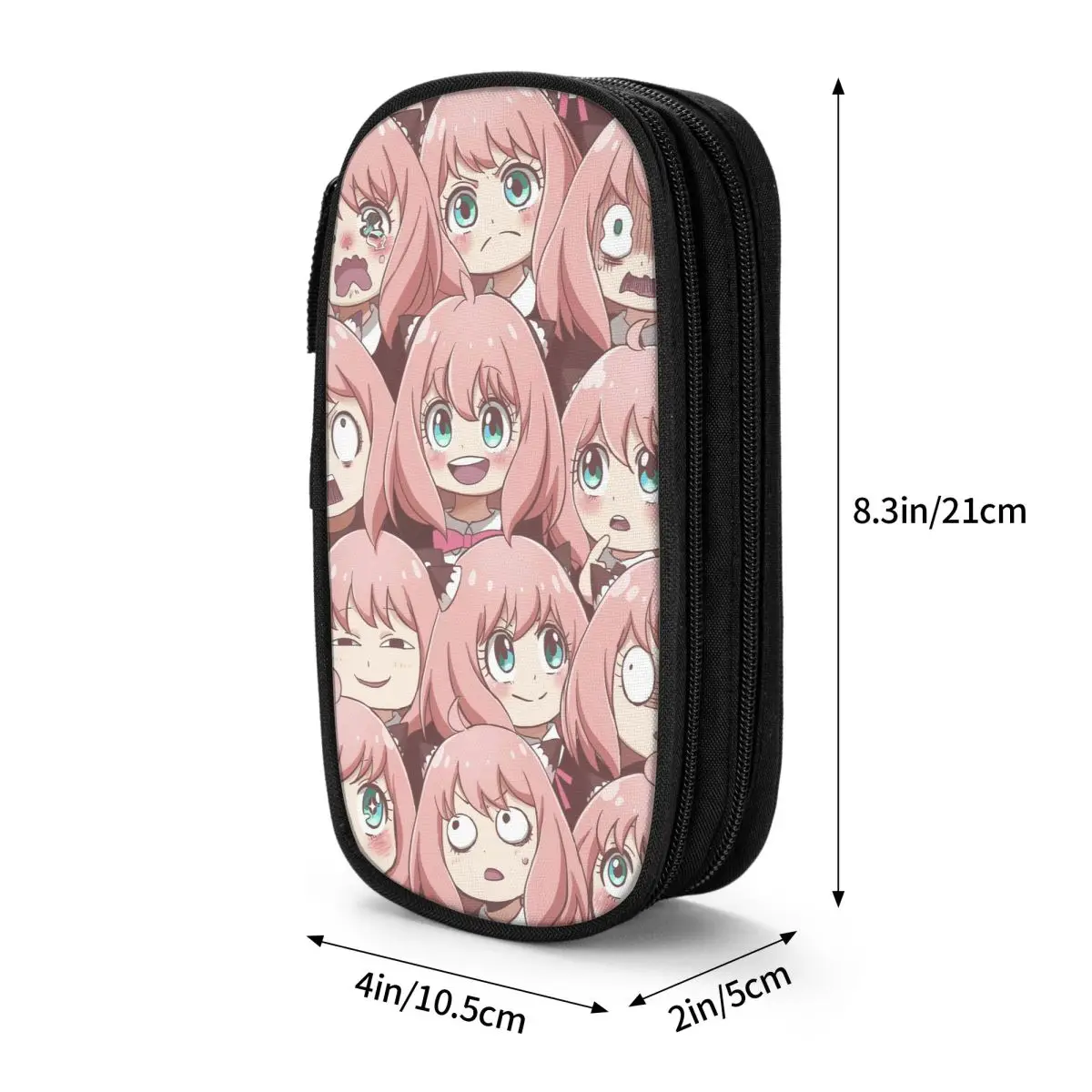 Grande Capacidade Anime Spy X Família Lápis Caso, Kawaii Anya Pen Holder, Bolsa de Estudante, Presentes de Escola, Novo