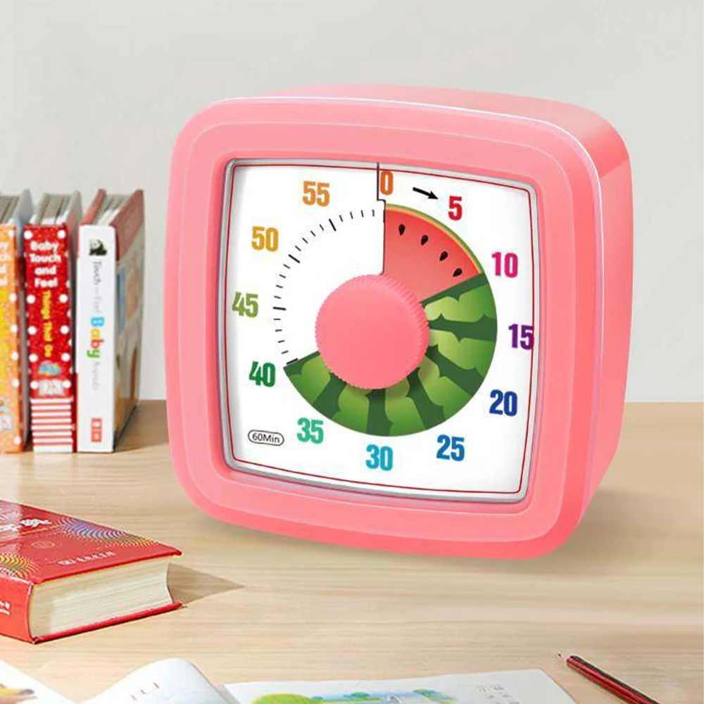 60 Min Visual Countdown Timer Avocado Silent Timer Student Study Homework Kitchen Cooking Desktop Time Management Alarm Tool