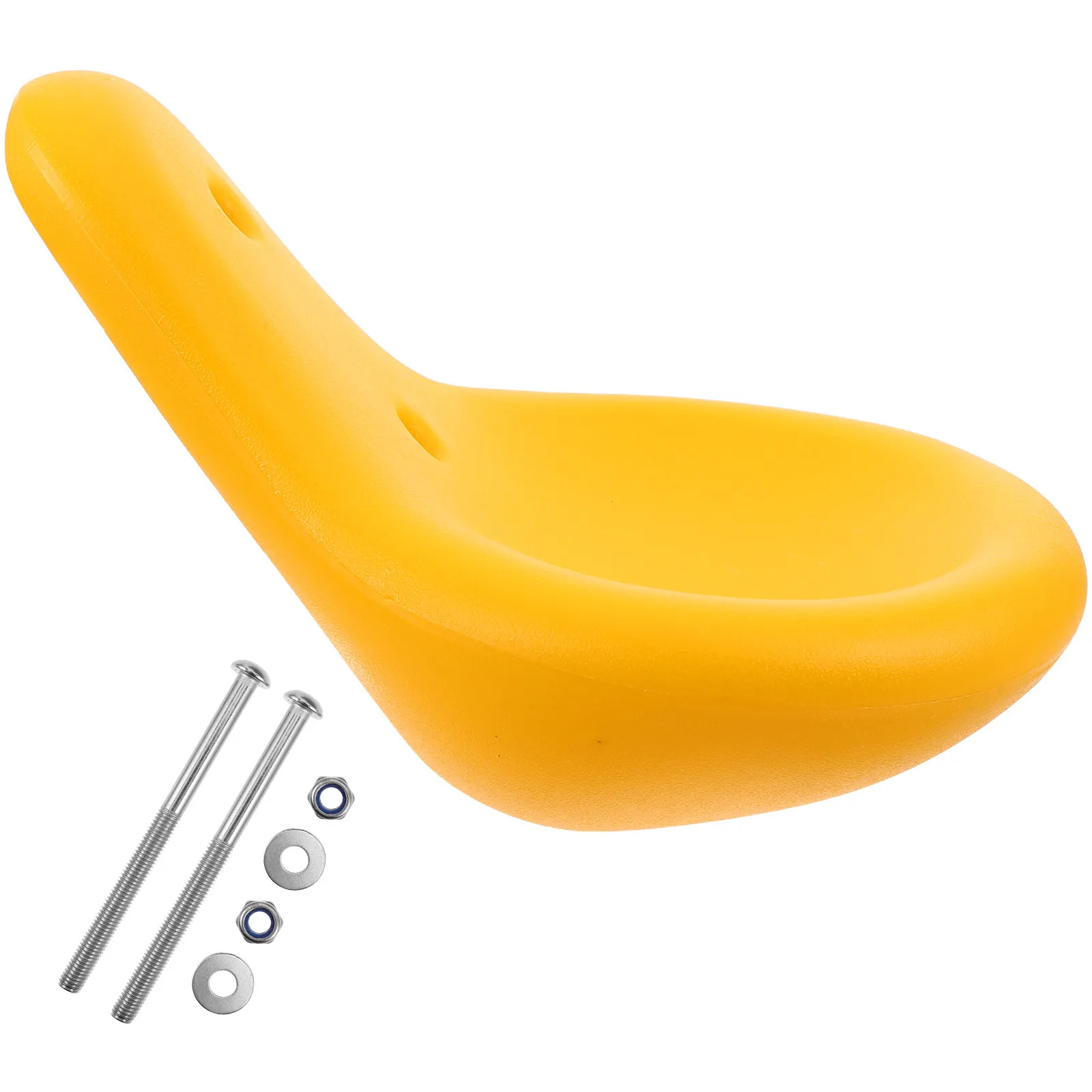 

Водонепроницаемая подушка для уличной качалки, пластиковая сменная сидушка для игрового оборудования, желтая, удобная, всепогодная, для общественных мест