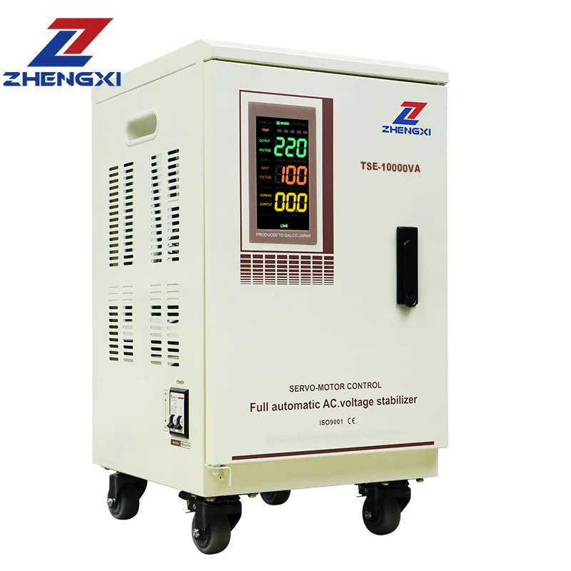 ZhengXi Manufacturer Single Phase 5000VA 10KVA AC Power Voltage Stabilizer for 240V Input Voltage for Home Use Voltage Regulator