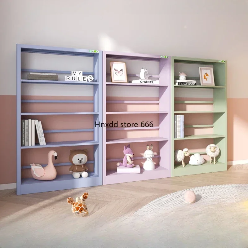 Steel Bookshelf Library Bookshelf Study Floor Multi-layer Simple Book Shelving Household Children Bookshelf Home Furniture WKBS