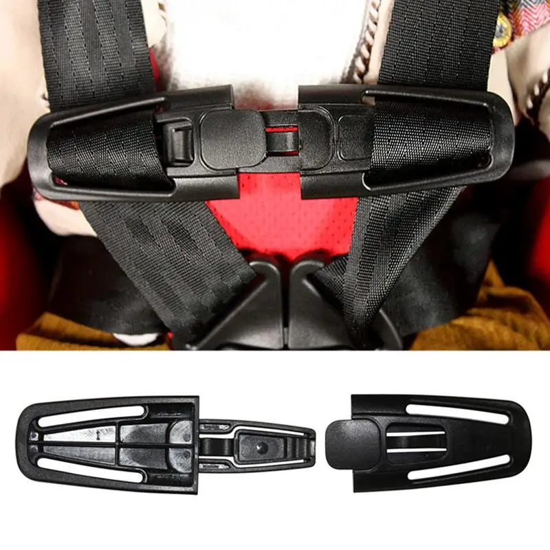 High quality Car Baby Safety Seat Strap Belt Harness Chest Child Clip Safe Buckle 1pc Toddler Clamp Seat Belts Accessories