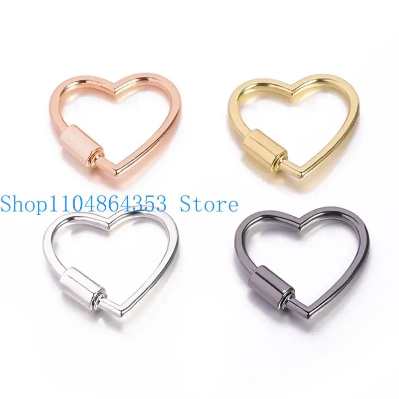 

652F Adjustable Heart Shaped Clip Fastener for Purses Dog Leash DIY Craft Projects