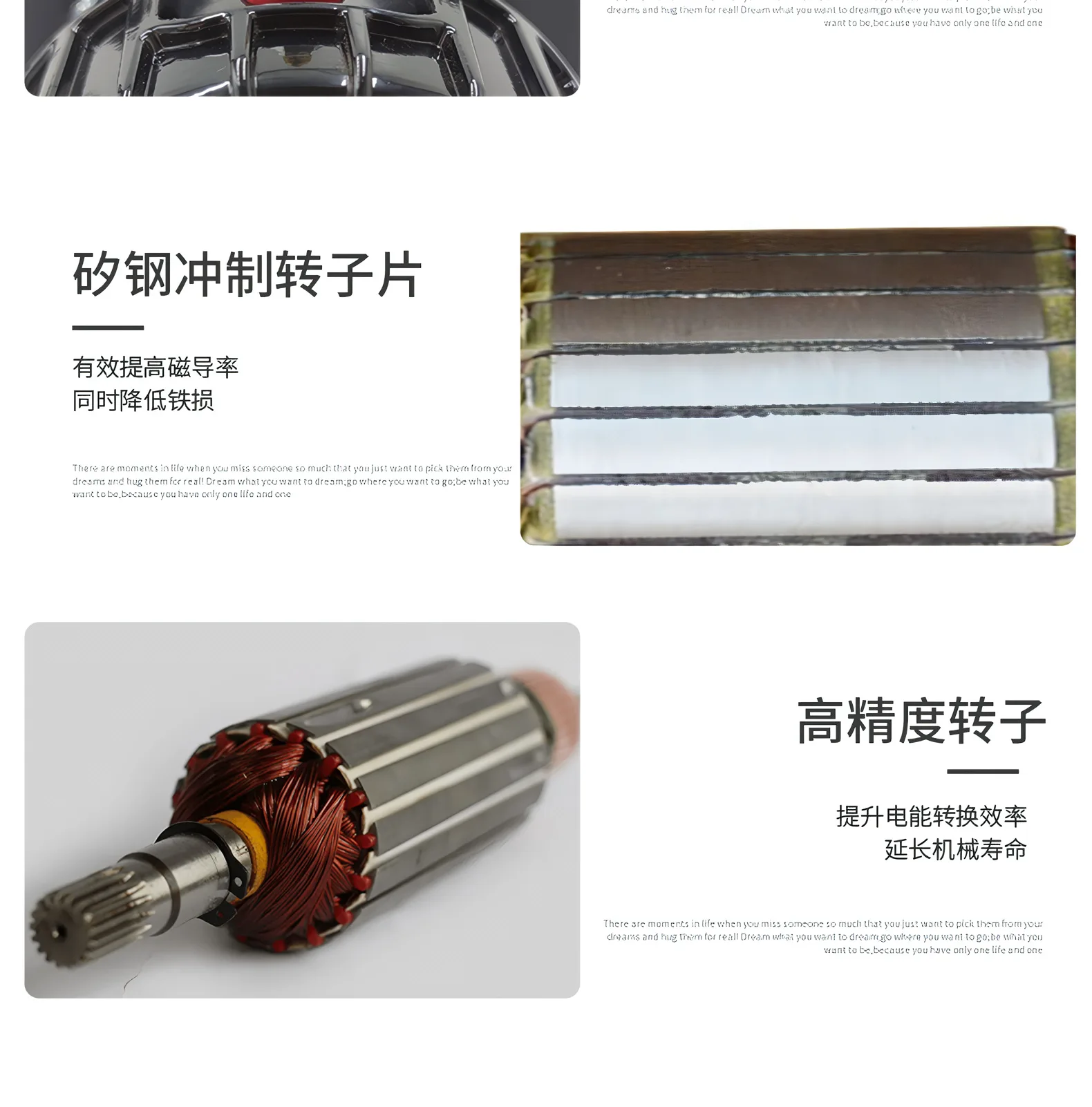 4500LB電動ウインチモーター3600rpm永久磁石ブラシモーター