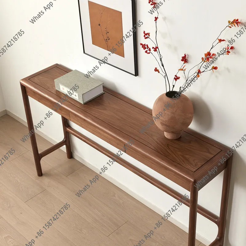 Df Solid Wood Bar Table North American Black Walnut Bar Table Observation Platform Against The Wall Incense Table