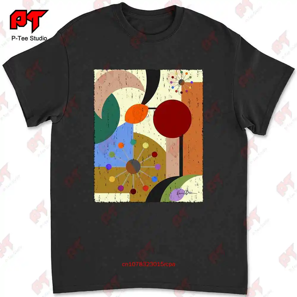 Kandinsky Style Multicolored Bauhaus T-shirt MB5T