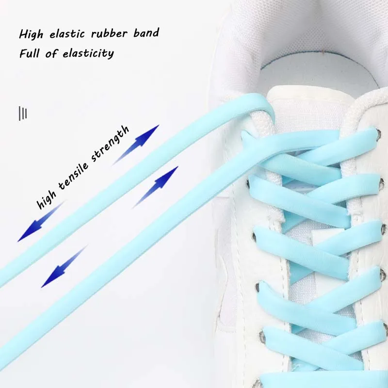 Running Elastic Flat Stretch Shoelace for Sneakers Shoes Shoelaces Boot Athletic Adults Kids Shoe Laces One Size Fits All Shoes