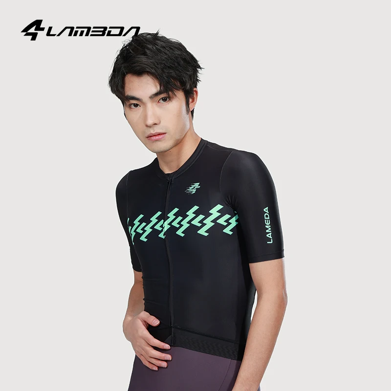 LAMEDA Cycling Jersey Quick Dry Cycling Short Sleeve Mountain Road Bike Shirt Men's Riding Biking Summer Bicycle MTB Clothes Men