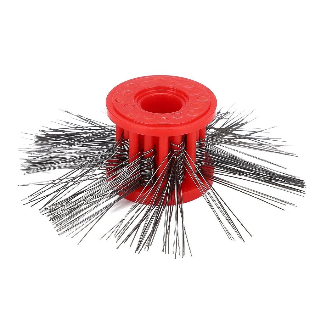 Texturning Polishing Brushes 0.2mm Wire Jewelry Brush Making Tool Accessory (Red)